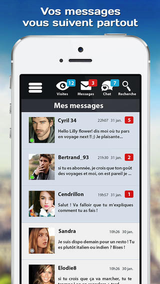 application iphone rencontre gratuite